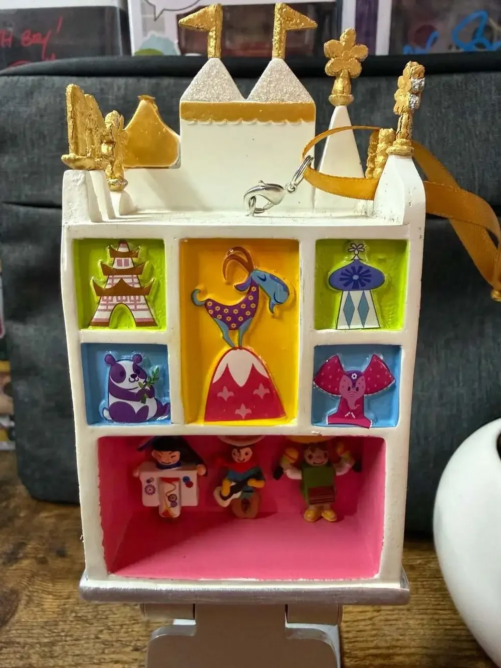 EUC Disney Parks It's a Small World Attraction Ornament by Costa Alavezos *READ*